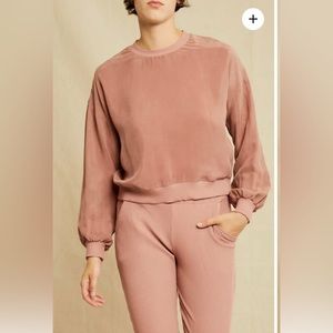 Amour Vert Mari Cupro cropped Top